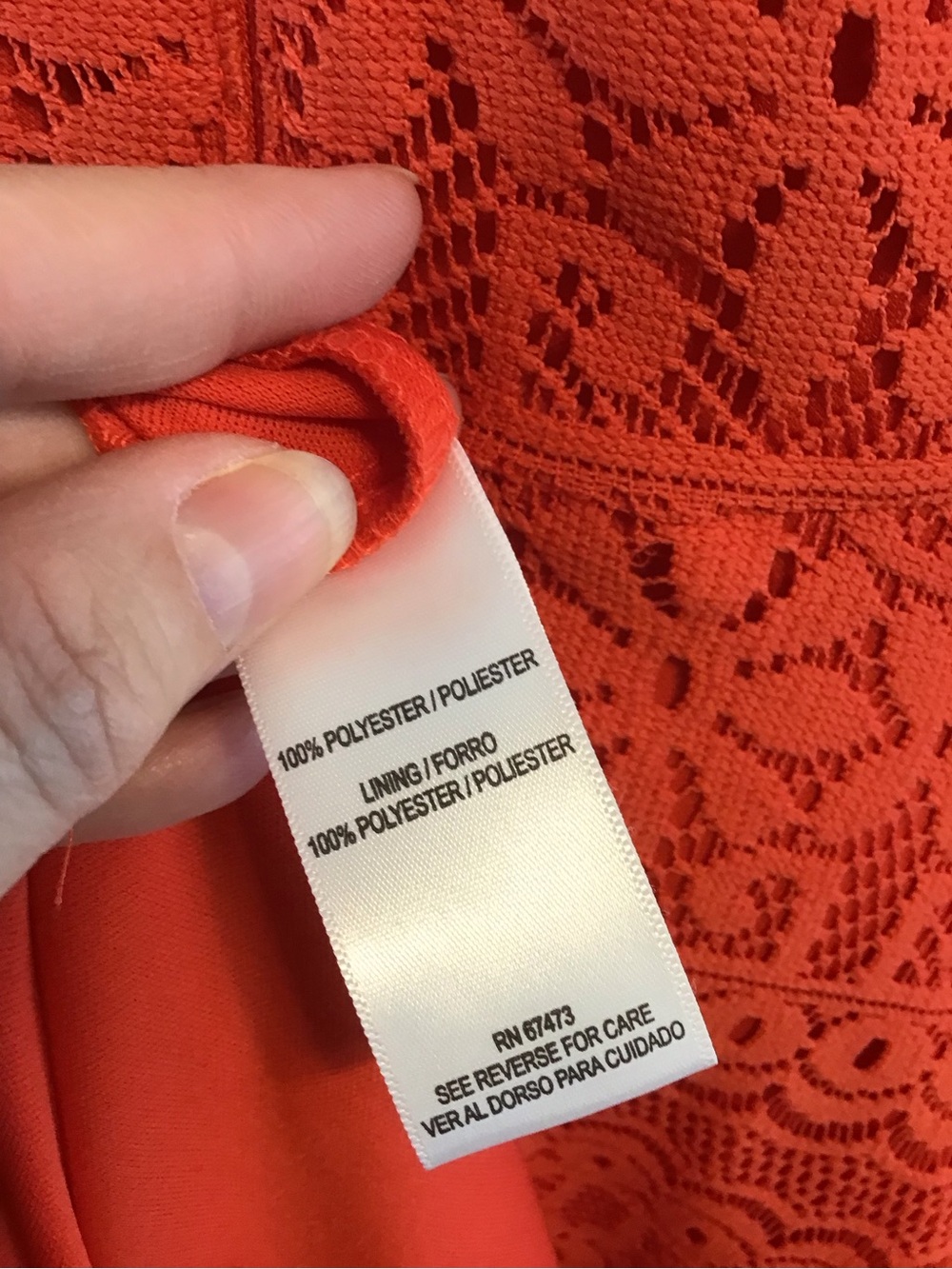 Gabby Skye Women's Coral Lace Fit-and-Flare Midi Dress 14 NEW - Picture 7 of 7